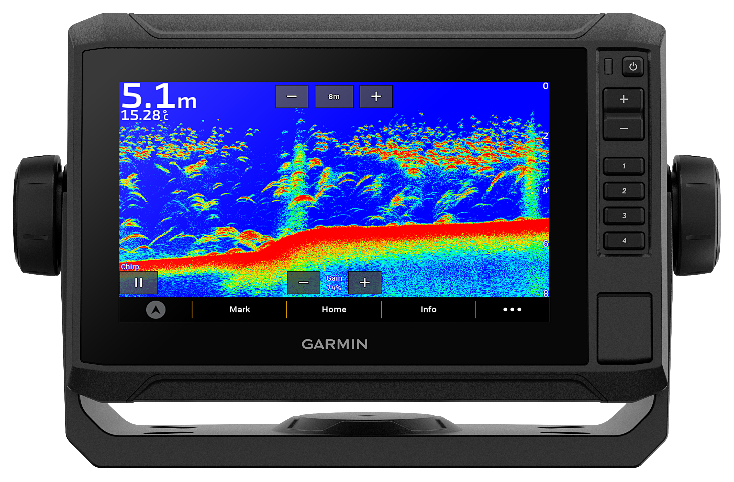 Garmin ECHOMAP UHD2 Touch 73sv Fish Finder/Chartplotter Combo Bass